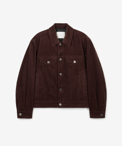 TNGT(ティーエヌジーティー)の「Corduroy Trucker (Dark Brown) TNJU6F100W2(デニムジャケット・メンズ・その他・110/95/100/105)」の2枚目の写真
