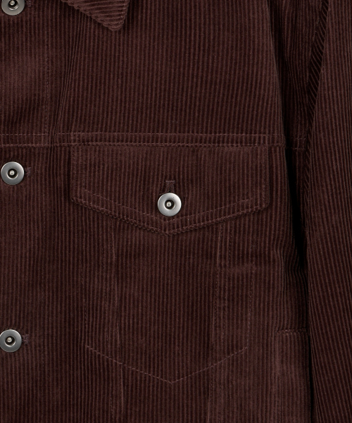 TNGT(ティーエヌジーティー)の「Corduroy Trucker (Dark Brown) TNJU6F100W2(デニムジャケット・メンズ・その他・110/95/100/105)」の5枚目の写真
