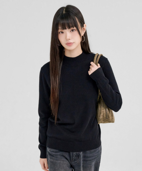 CHASECULT(チェイスカルト)の「レディース ハーフタートルネック セーター-FFZG5252D03(ニット/セーター・レディース・ブラック・85/90/95)」の4枚目の写真