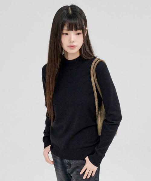 CHASECULT(チェイスカルト)の「レディース ハーフタートルネック セーター-FFZG5252D03(ニット/セーター・レディース・ブラック・85/90/95)」の5枚目の写真