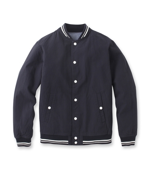 THE SHOP TK (ザ ショップ ティーケー )の「二重織スタジャン(スタジャン・メンズ・グリーン/ネイビー・02/03/04)」の1枚目の写真