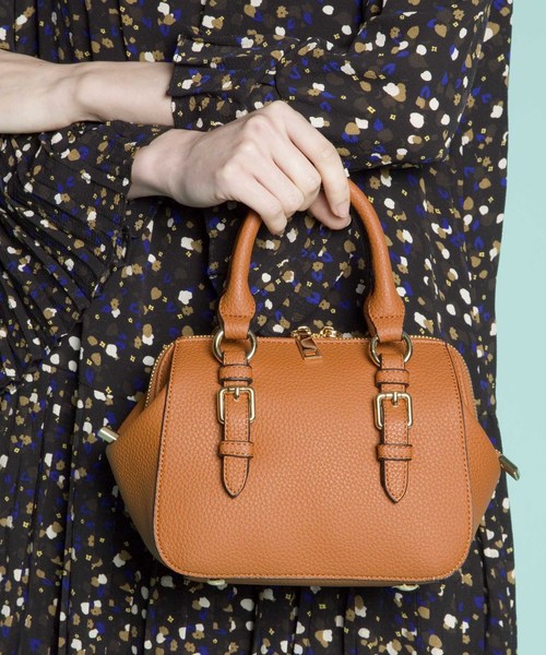 PLAIN CLOTHING（プレーンクロージング）の「ミニボストンバッグ/ショルダーバッグ【PLAIN CLOTHING】（ショルダーバッグ・レディース・オフホワイト/ブルー/ダークグレー/ブラウン/ブラック・FREE）」の4枚目の写真