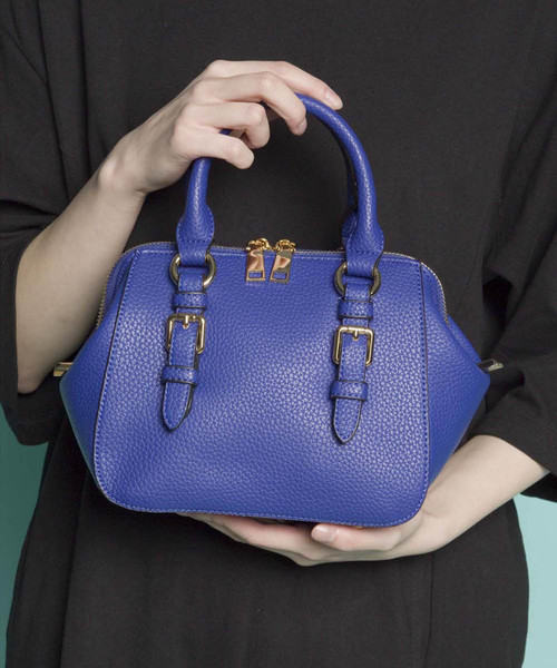 PLAIN CLOTHING（プレーンクロージング）の「ミニボストンバッグ/ショルダーバッグ【PLAIN CLOTHING】（ショルダーバッグ・レディース・オフホワイト/ブルー/ダークグレー/ブラウン/ブラック・FREE）」の5枚目の写真