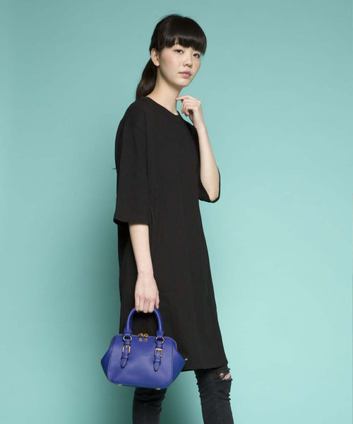 PLAIN CLOTHING（プレーンクロージング）の「ミニボストンバッグ/ショルダーバッグ【PLAIN CLOTHING】（ショルダーバッグ・レディース・オフホワイト/ブルー/ダークグレー/ブラウン/ブラック・FREE）」の17枚目の写真