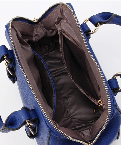 PLAIN CLOTHING（プレーンクロージング）の「ミニボストンバッグ/ショルダーバッグ【PLAIN CLOTHING】（ショルダーバッグ・レディース・オフホワイト/ブルー/ダークグレー/ブラウン/ブラック・FREE）」の9枚目の写真