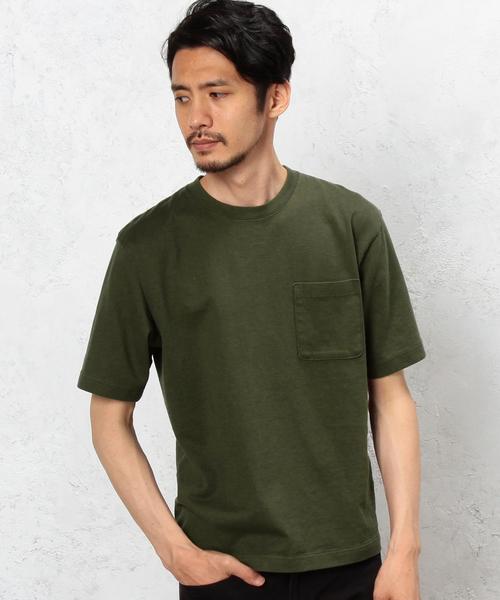 green label relaxing（グリーンレーベルリラクシング）の「STD GLR ツリテンジクＴシャツ◆（Tシャツ/カットソー・メンズ・ブラウン/オフホワイト/オリーブ/ネイビー・MEDIUM/SMALL/LARGE）」の3枚目の写真