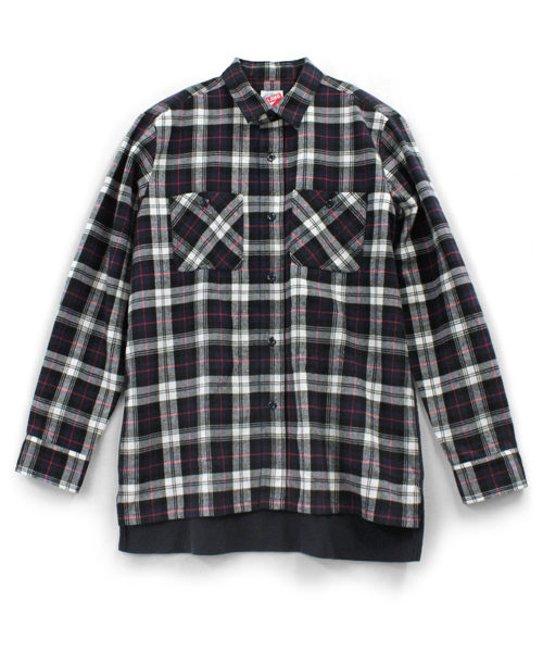 Rna アールエヌエー の B2292 バックスウェットチェックシャツ シャツ ブラウス Wear