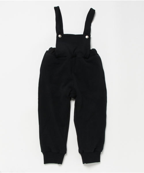 CHUBBYGANG（チャビーギャング）の「キャニオン裏毛サロペット（サロペット/オーバーオール・キッズ・ブラック/ライトグレー・110/100/120/130/150/140/160）」の2枚目の写真