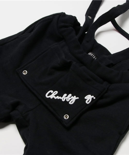 CHUBBYGANG（チャビーギャング）の「キャニオン裏毛サロペット（サロペット/オーバーオール・キッズ・ブラック/ライトグレー・110/100/120/130/150/140/160）」の5枚目の写真