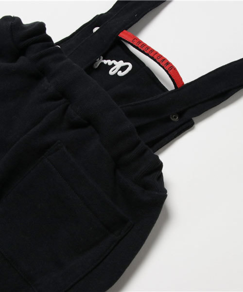 CHUBBYGANG（チャビーギャング）の「キャニオン裏毛サロペット（サロペット/オーバーオール・キッズ・ブラック/ライトグレー・110/100/120/130/150/140/160）」の7枚目の写真