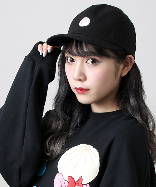 PUNYUS(プニュズ)の「フードワンポイントCAP(キャップ・レディース・ライトピンク/ブラック/ホワイト・FREE)」の2枚目の写真