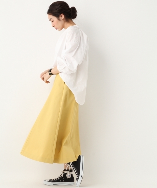 A part by(アパートバイ)の「TCチノロングフレアスカート 746735 (スカート・レディース・ブラック/イエロー/ベージュ/グリーン・LARGE/MEDIUM)」の8枚目の写真