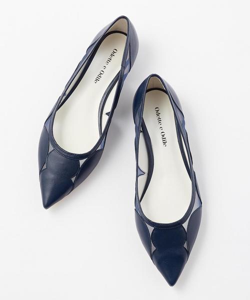 ODETTE E ODILE（オデットエオディール）の「OFD ドットライン CT15（パンプス・レディース・ブラック/レッド/ネイビー/ホワイト・23cm/22cm/22.5cm/24cm/23.5cm/24.5cm）」の3枚目の写真