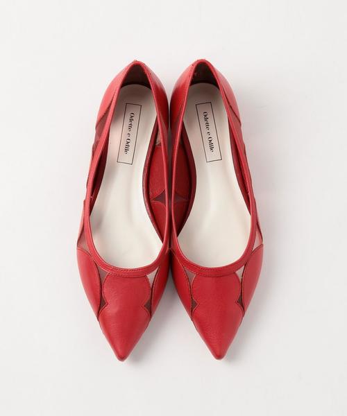 ODETTE E ODILE（オデットエオディール）の「OFD ドットライン CT15（パンプス・レディース・ブラック/レッド/ネイビー/ホワイト・23cm/22cm/22.5cm/24cm/23.5cm/24.5cm）」の4枚目の写真