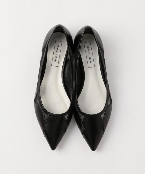 ODETTE E ODILE（オデットエオディール）の「OFD ドットライン CT15（パンプス・レディース・ブラック/レッド/ネイビー/ホワイト・23cm/22cm/22.5cm/24cm/23.5cm/24.5cm）」の2枚目の写真