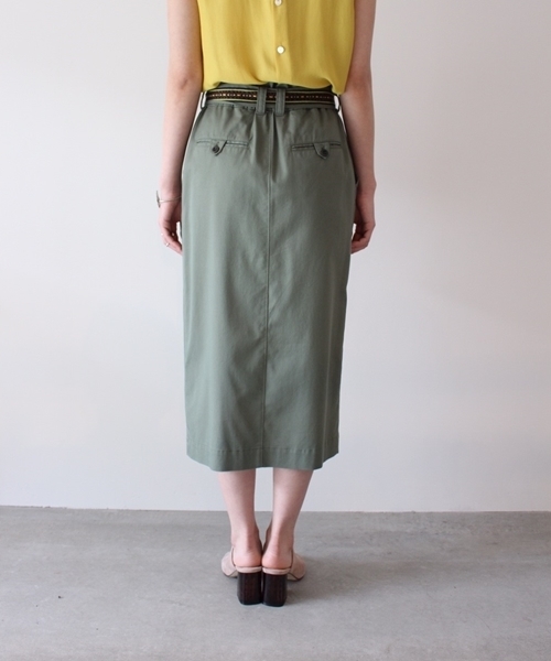 Banner Barrett（バナーバレット）の「テンセルナイロンスカート（スカート・レディース・ベージュ/ブラック/カーキ・38）」の6枚目の写真