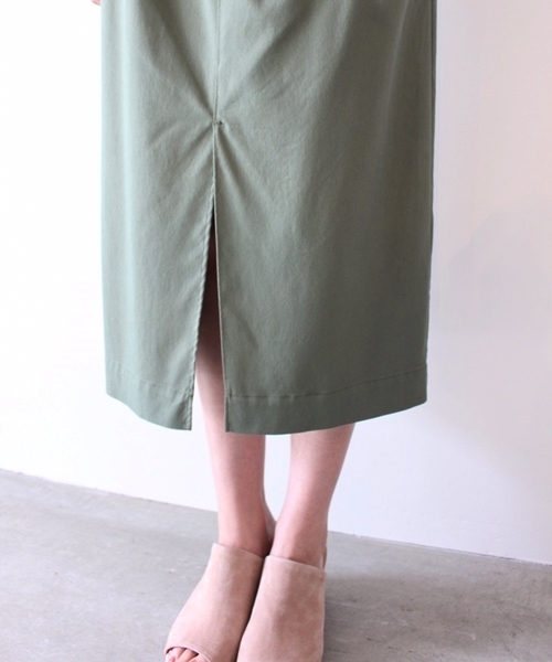 Banner Barrett（バナーバレット）の「テンセルナイロンスカート（スカート・レディース・ベージュ/ブラック/カーキ・38）」の8枚目の写真