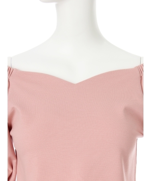 MURUA（ムルーア）の「ギャザースリーブワイドＶ ＴＯＰＳ（Tシャツ/カットソー・レディース・ブラック/ピンク/オレンジ/オフホワイト・FREE）」の12枚目の写真