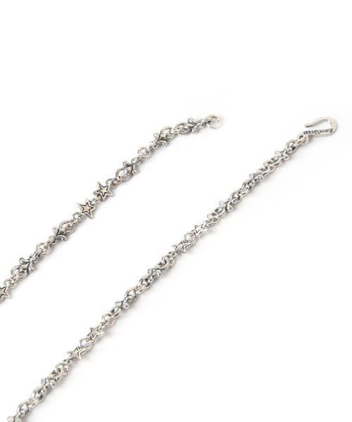 ROYAL ORDER(ロイヤルオーダー)の「STARSHINE NECKLACE w/ TINY FLEUR DE LIS AND HOOK(ネックレス・メンズ・シルバー・フリ-)」の2枚目の写真