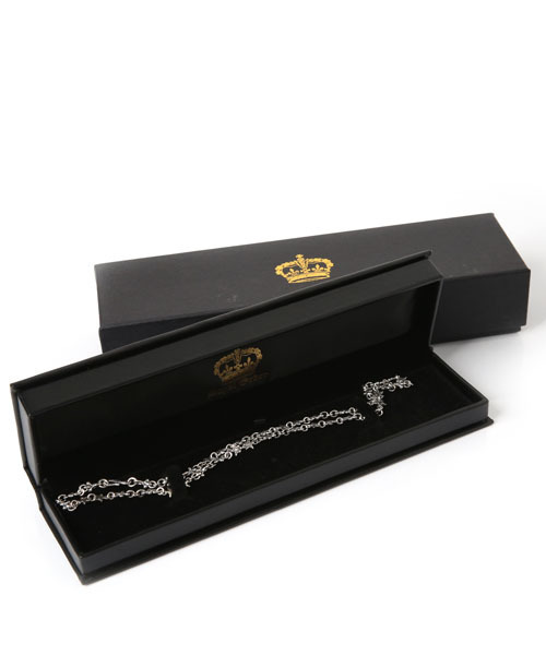 ROYAL ORDER(ロイヤルオーダー)の「STARSHINE NECKLACE w/ TINY FLEUR DE LIS AND HOOK(ネックレス・メンズ・シルバー・フリ-)」の6枚目の写真