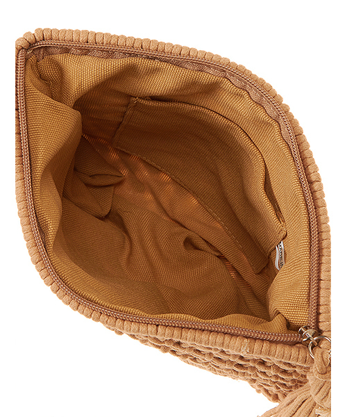 fifth（フィフス）の「タッセルチャーム鍵編みクラッチバッグ（クラッチバッグ・レディース・ホワイト/ブラック/ベージュ・FREE）」の10枚目の写真