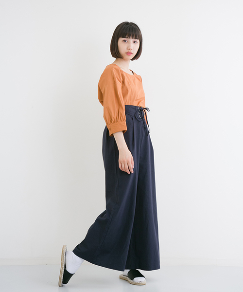 MERLOT（メルロー）の「スピンドルハイウエストワイドパンツ1081（その他パンツ・レディース・レッド/カーキ/ブラック/ネイビー・FREE）」の19枚目の写真