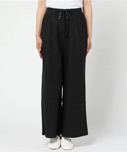 MERLOT（メルロー）の「スピンドルハイウエストワイドパンツ1081（その他パンツ・レディース・レッド/カーキ/ブラック/ネイビー・FREE）」の6枚目の写真