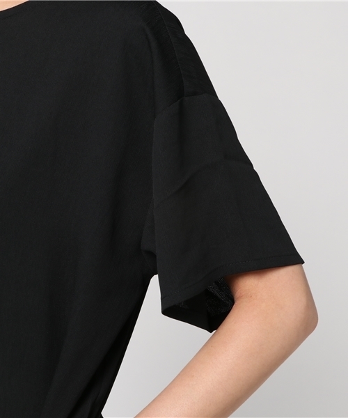 LBC（エルビーシー）の「タッセルベルト付きスリットワンピース        （ワンピース・レディース・マスタード/ブラック/ブルー・LARGE/MEDIUM）」の9枚目の写真