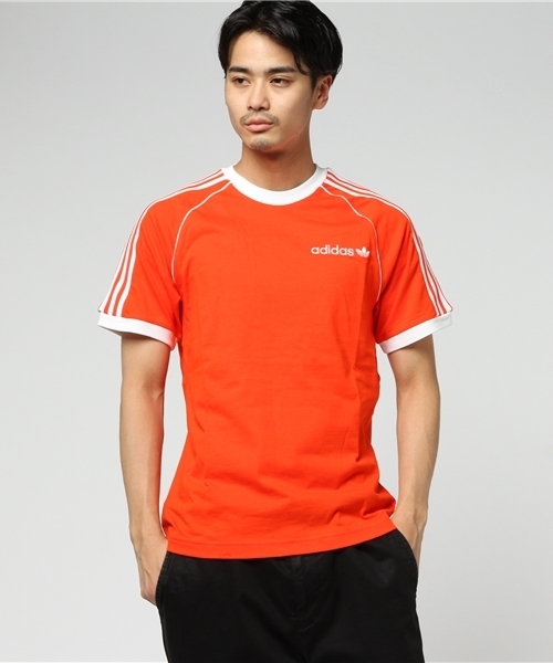 adidas（アディダス）の「オリジナルス Tシャツ [OS CALI TEE]（Tシャツ/カットソー・メンズ・ブルー/オレンジ・SMALL/LARGE/MEDIUM/X-SMALL/X-LARGE）」の2枚目の写真