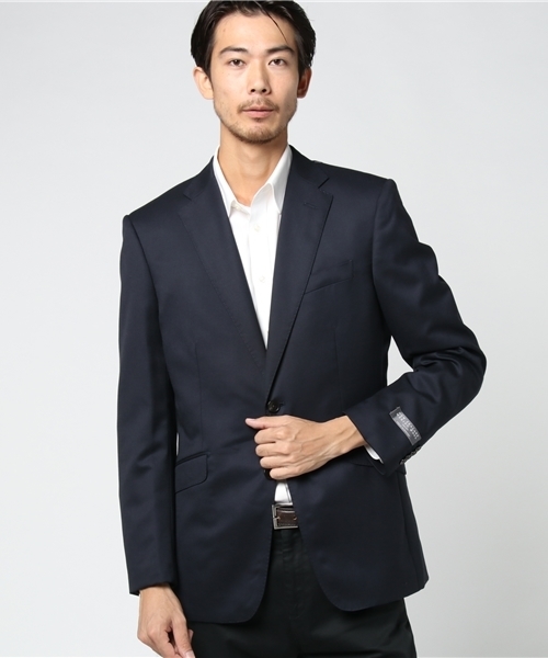 ABAHOUSE（アバハウス）の「【NEW ZEALAND WOOL】ウールツイルジャケット（セットアップ・メンズ・ブラック/グレー/ネイビー・4/3/5）」の3枚目の写真