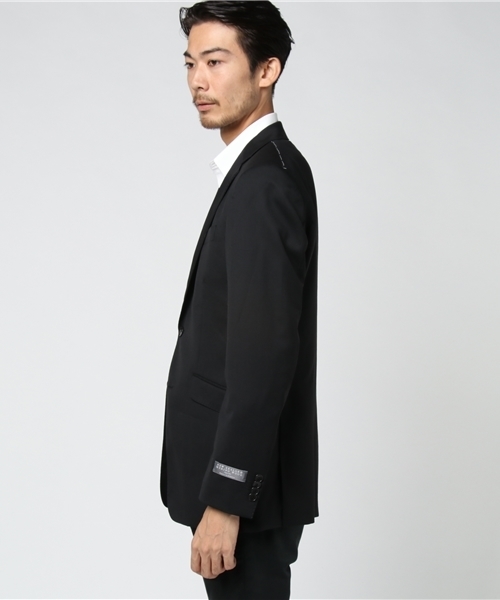 ABAHOUSE（アバハウス）の「【NEW ZEALAND WOOL】ウールツイルジャケット（セットアップ・メンズ・ブラック/グレー/ネイビー・4/3/5）」の4枚目の写真