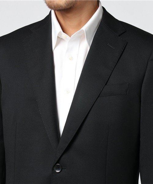 ABAHOUSE（アバハウス）の「【NEW ZEALAND WOOL】ウールツイルジャケット（セットアップ・メンズ・ブラック/グレー/ネイビー・4/3/5）」の7枚目の写真