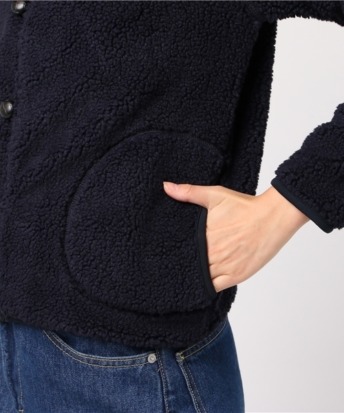 GYMPHLEX（ジムフレックス）の「[Gymphlex/ジムフレックス] ボアフードパーカージャケット（その他アウター・レディース・チャコールグレー/ネイビー/クリーム/ベージュ/モカ/グレー/ダークベージュ/オフホワイト・14/L/M/16/12）」の9枚目の写真