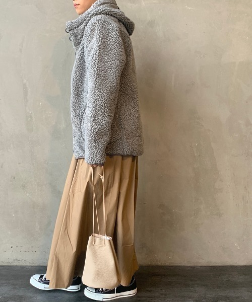 GYMPHLEX（ジムフレックス）の「[Gymphlex/ジムフレックス] ボアフードパーカージャケット（その他アウター・レディース・チャコールグレー/ネイビー/クリーム/ベージュ/モカ/グレー/ダークベージュ/オフホワイト・14/L/M/16/12）」の21枚目の写真