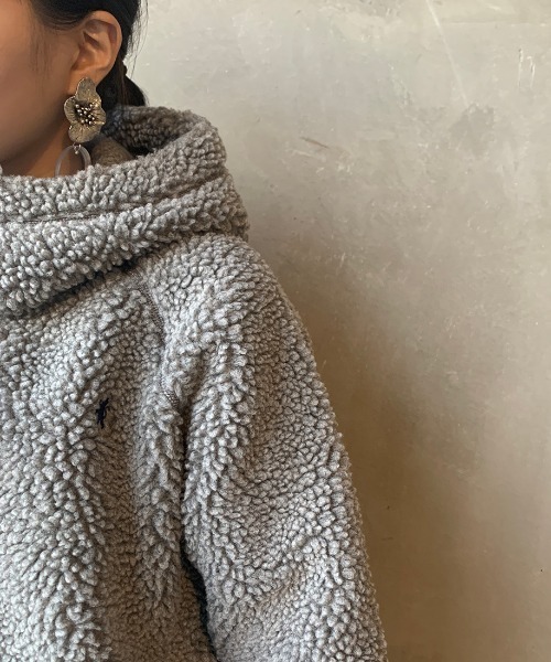 GYMPHLEX（ジムフレックス）の「[Gymphlex/ジムフレックス] ボアフードパーカージャケット（その他アウター・レディース・チャコールグレー/ネイビー/クリーム/ベージュ/モカ/グレー/ダークベージュ/オフホワイト・14/L/M/16/12）」の22枚目の写真