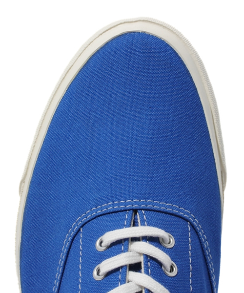 BEAMS（ビームス）の「○O.ｶﾗｰｷｬﾝﾊﾞｽDECK（スニーカー・メンズ・ベージュ/オレンジ/オリーブ/ブルー/ネイビー・25/25.5/26/26.5/27/27.5）」の9枚目の写真