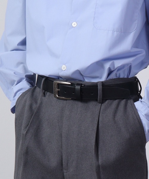 GLOBE SELECT(グローブセレクト)の「35mm PUプレーンベルト(ベルト・メンズ・ブラック/ネイビー/ブラウン/キャメル・FREE)」の2枚目の写真