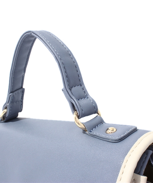 MAJESTIC LEGON（マジェスティックレゴン）の「かっちりミニショルダー（ショルダーバッグ・レディース・ピンク/ブルー/ブラック・FREE）」の6枚目の写真