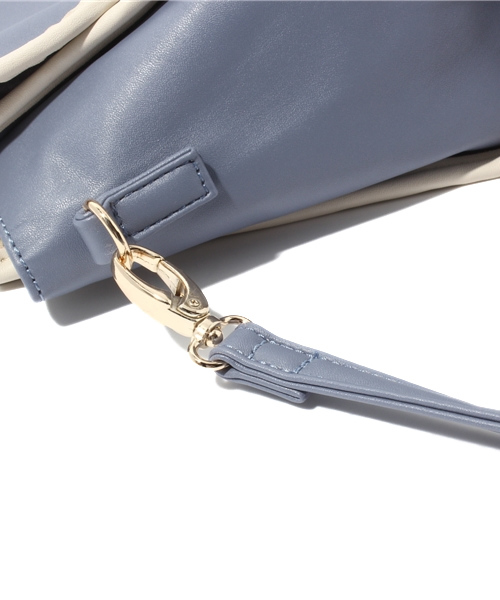 MAJESTIC LEGON（マジェスティックレゴン）の「かっちりミニショルダー（ショルダーバッグ・レディース・ピンク/ブルー/ブラック・FREE）」の7枚目の写真