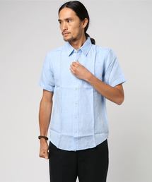 L&H | フレンチリネン半袖レギュラーシャツ(シャツ/ブラウス)