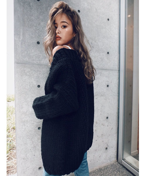 TRUNC（トランクエイティーエイト）の「Bulky Knit Cardigan