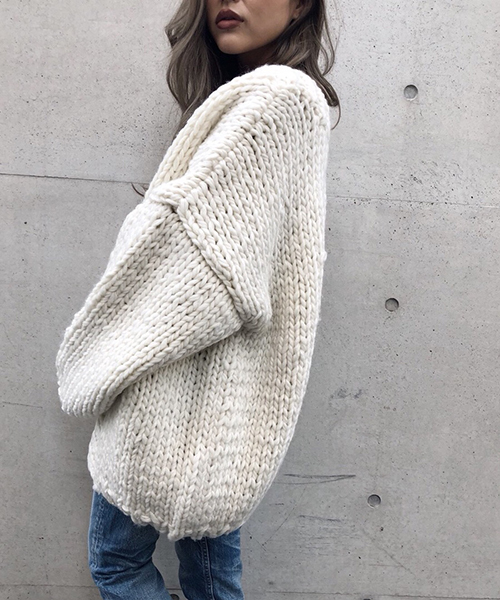 TRUNC（トランクエイティーエイト）の「Bulky Knit Cardigan