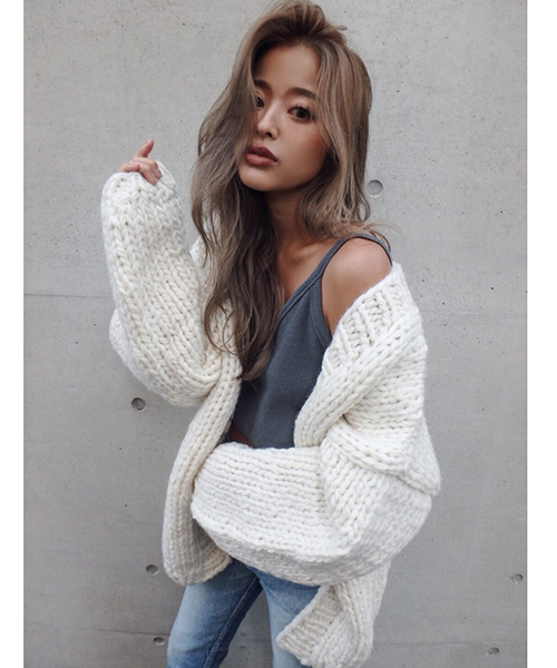 TRUNC（トランクエイティーエイト）の「Bulky Knit Cardigan