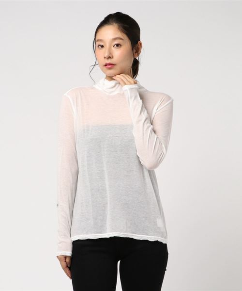 Plantation(プランテーション)の「エジプトコットン(Tシャツ/カットソー・レディース・ホワイト/ライトグレー/ブラック/カーキ/イエロー/ブルー・M size)」の9枚目の写真