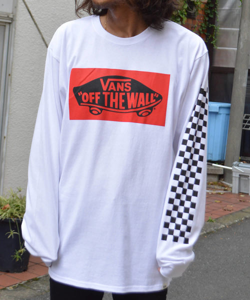 VANS(バンズ)の「VANS ヴァンズ SK8 袖プリントロングスリーブTシャツ(Tシャツ/カットソー・メンズ・ホワイト/ブラック・S/M/L/XL)」の2枚目の写真