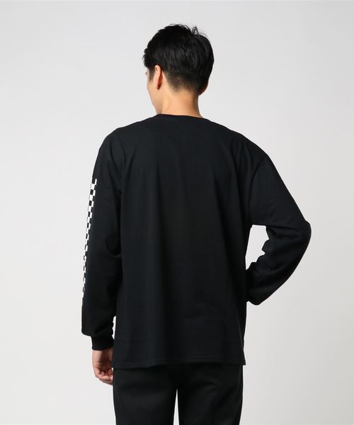 VANS(バンズ)の「VANS ヴァンズ SK8 袖プリントロングスリーブTシャツ(Tシャツ/カットソー・メンズ・ホワイト/ブラック・S/M/L/XL)」の4枚目の写真