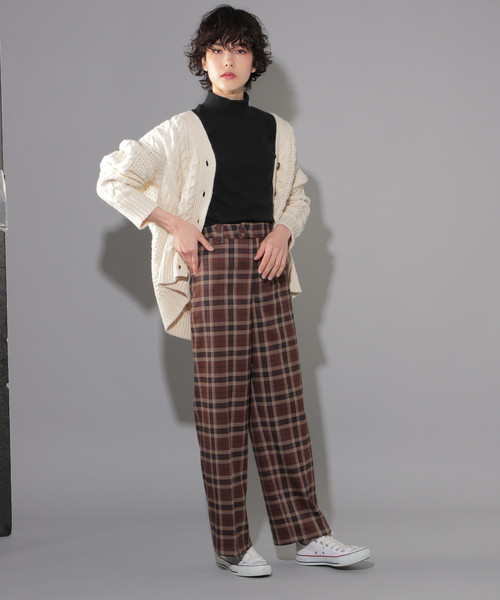 PAGEBOY（ページボーイ）の「チェックワイドパンツ（その他パンツ・レディース・ホワイト系その他/ブラウン系その他/ブルー系その他・SMALL/MEDIUM）」の20枚目の写真