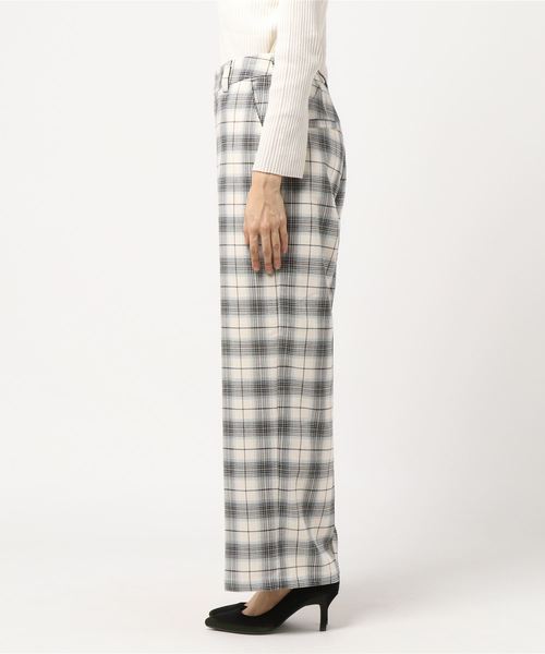 PAGEBOY（ページボーイ）の「チェックワイドパンツ（その他パンツ・レディース・ホワイト系その他/ブラウン系その他/ブルー系その他・SMALL/MEDIUM）」の4枚目の写真
