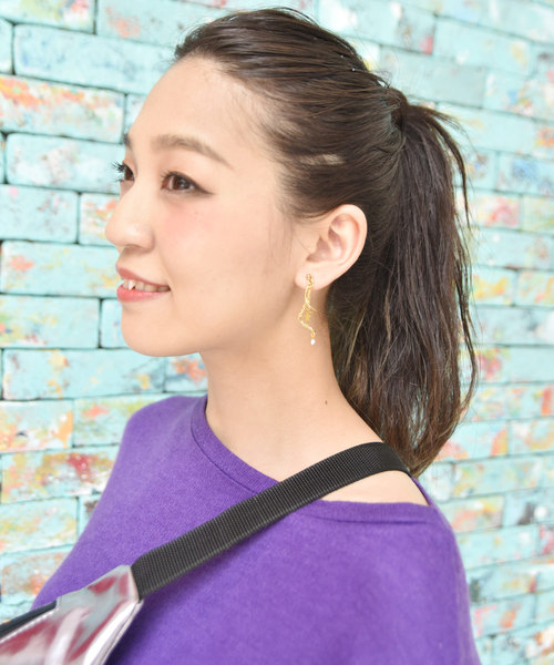 チャイハネ（チャイハネ）の「【チャイハネ】雪の結晶アシンメトリーピアス（ピアス（両耳用）・レディース・ホワイト/ライトブルー/ブラウン/ブルー・FREE）」の10枚目の写真