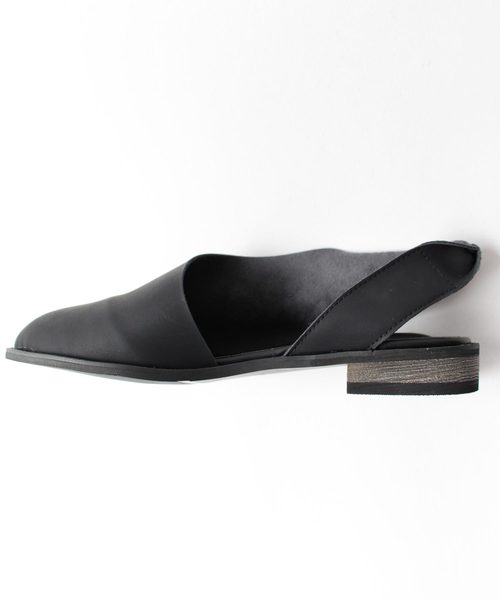 antiqua(アンティカ)の「オープンバックシューズ(スリッポン・レディース・ブラック・23.5cm/24.5cm/23.0cm/24.0cm/25.0cm)」の5枚目の写真